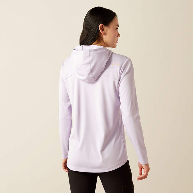 Ariat Women's Rebar Sunblocker Hooded T-Shirt - Pastel Lilac image number null