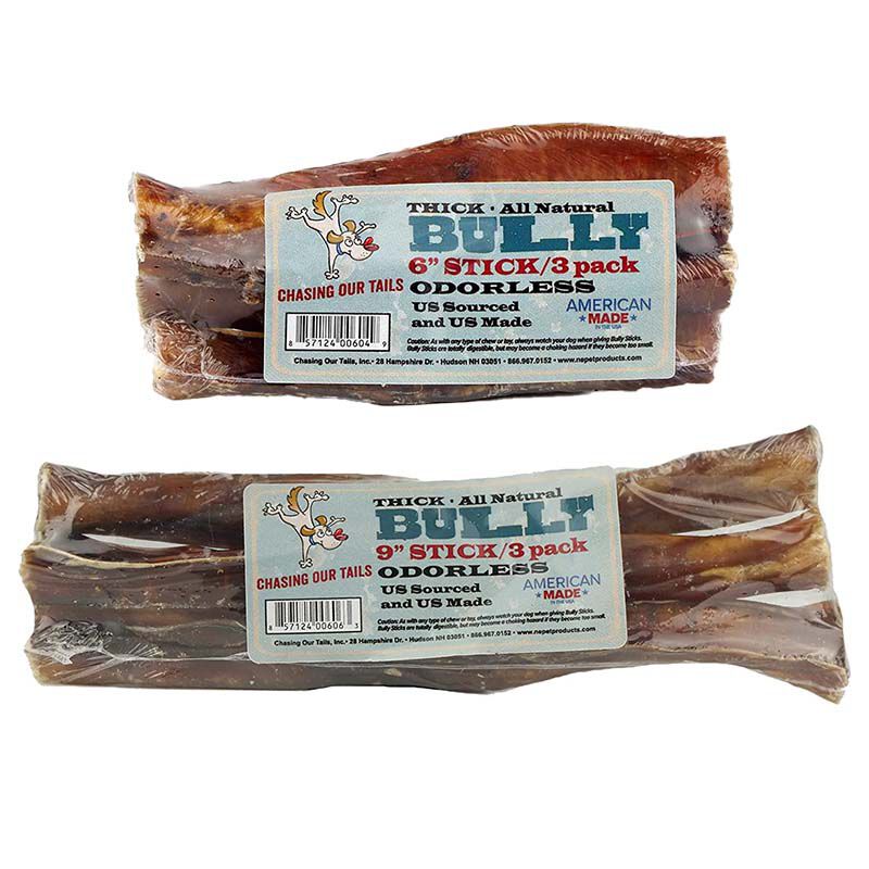 Chasing Our Tails Jumbo Thick Bully Sticks 3 Pack