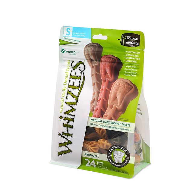 Whimzees Toothbrush Dental Dog Treats 12 oz bags image number null