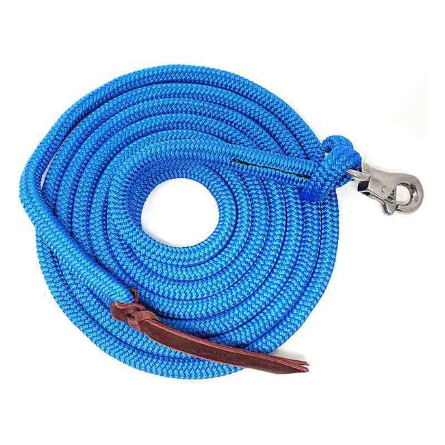 Knotty Girlz 9/16" Diameter Premium Polyester Yacht Braid Lead Rope with Trigger Bull Snap End image number null
