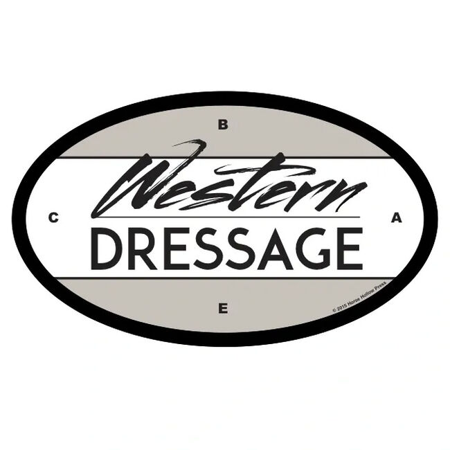 Horse Hollow Press "Western Dressage" Oval Sticker image number null