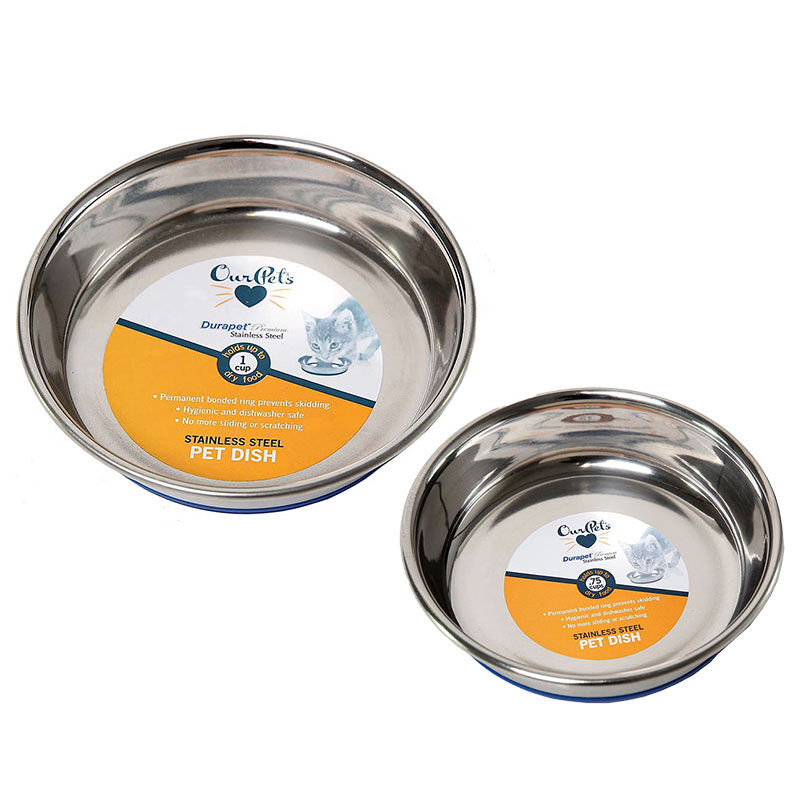 OurPets Durapet Stainless Steel Bowl for Cats The Cheshire Horse