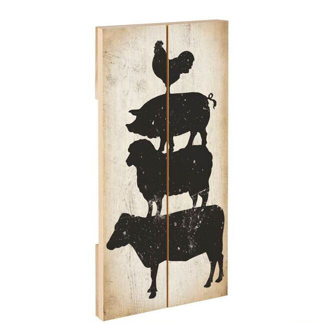 Timeless By Design Farm Animal Stack Wall Decor image number null