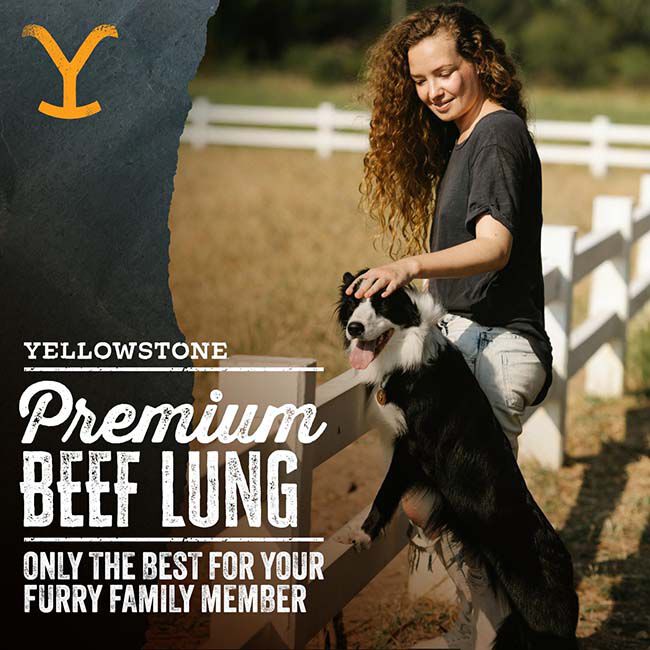 Yellowstone Dutton Ranch Dog Treat Co - Beef Lung image number null