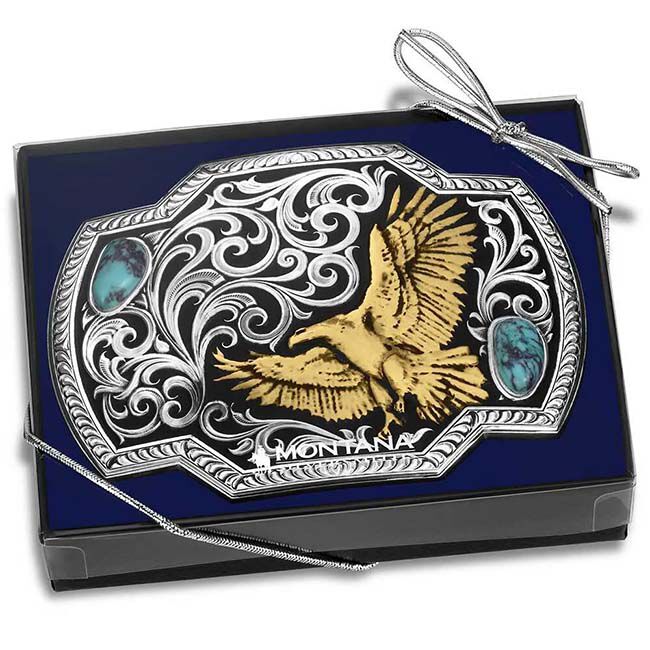 Montana Silversmiths Wings of Valor American-Made Buckle image number null