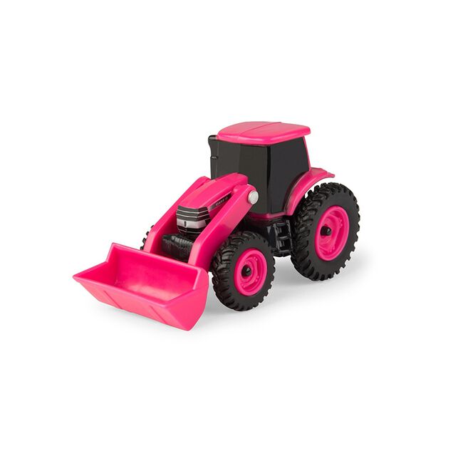 TOMY John Deere Case IH 1:64 Loader Tractor Pink Toy