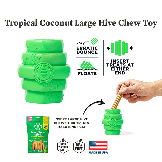 Project Hive Chew Toy - Tropical Coconut Scent image number null