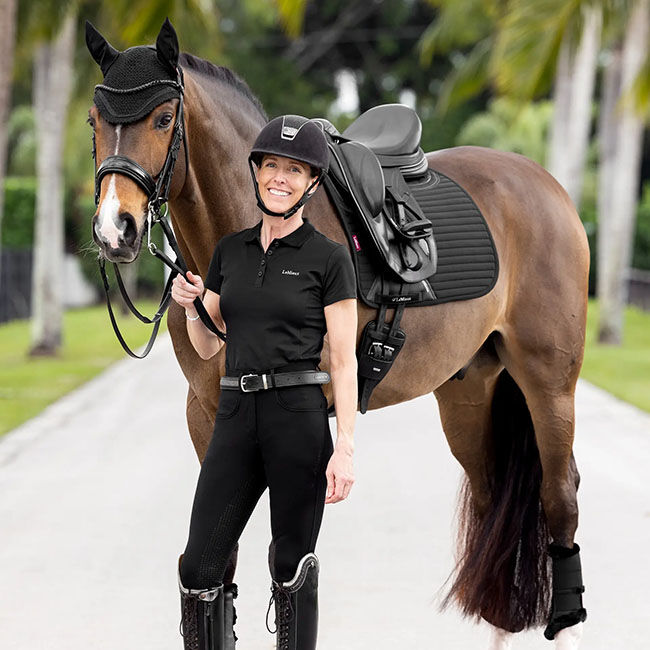 LeMieux Soft Shell Anti-Slip Dressage Pad - Black image number null