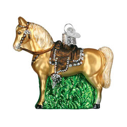 Old World Western Horse Ornament