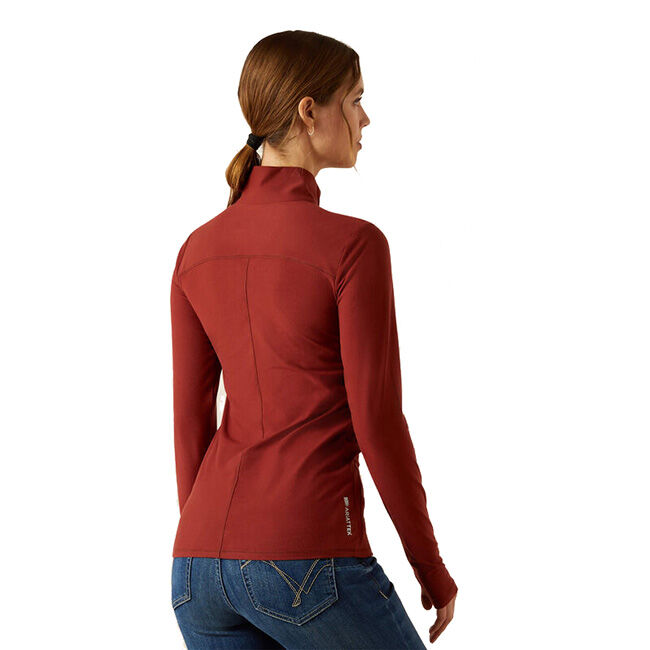Ariat Women's Lowell 3.0 1/4 Zip Baselayer - Madder Brown image number null