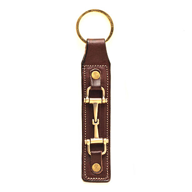 Tory Leather Snaffle Bit Keychain image number null