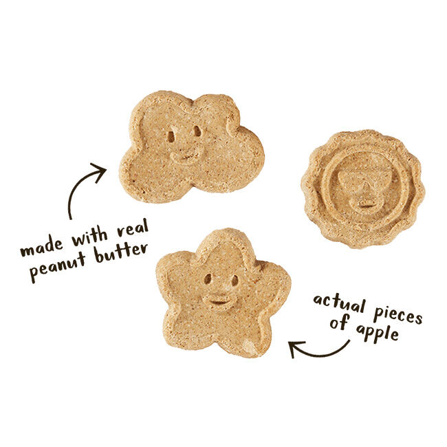 Cloud Star Wag More Bark Less Grain-Free Oven-Baked Biscuits - Peanut Butter & Apples - 14 oz image number null