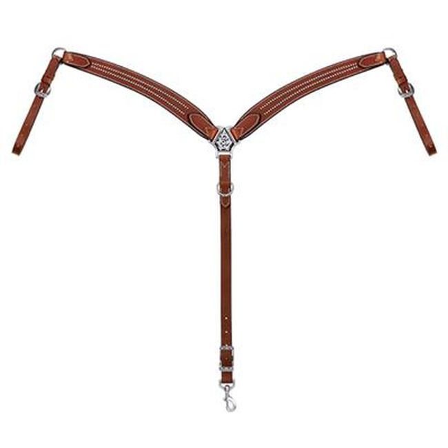 Weaver Leather Austin Contoured Leather Breastcollar image number null