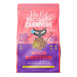 Tiki Cat Born Carnivore High Protein Cat Food - Chicken, Herring & Salmon Meal Recipe