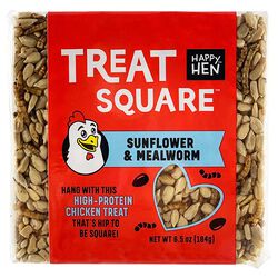 Happy Hen Treat Square - Sunflower & Mealworm - 6.5 oz