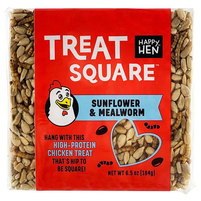 Happy Hen Treat Square - Sunflower & Mealworm - 6.5 oz image number null