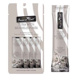 Fussie Cat Puree Tuna with Mussels - 4 Count