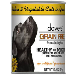 Dave's Grain-Free Chicken & Vegetable Cuts In Gravy Canned Dog Food - 13.2 oz