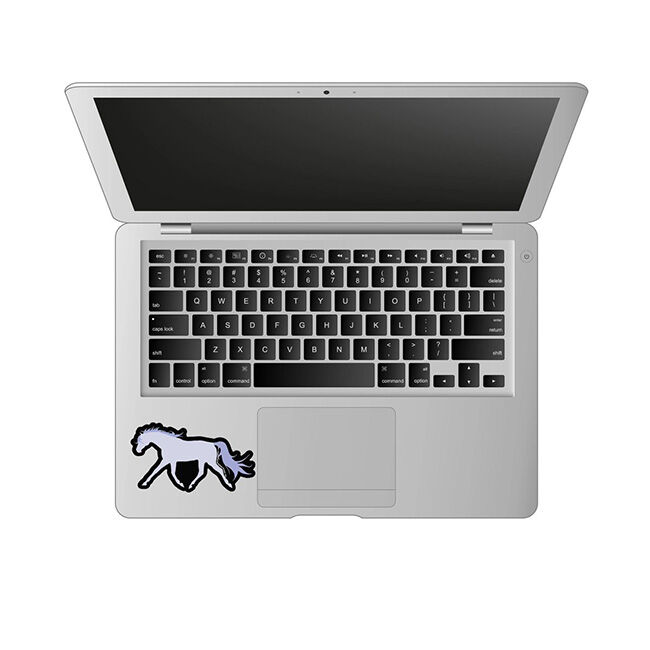 Horse Hollow Press Die-Cut Sticker - Trotting Horse - Purple image number null