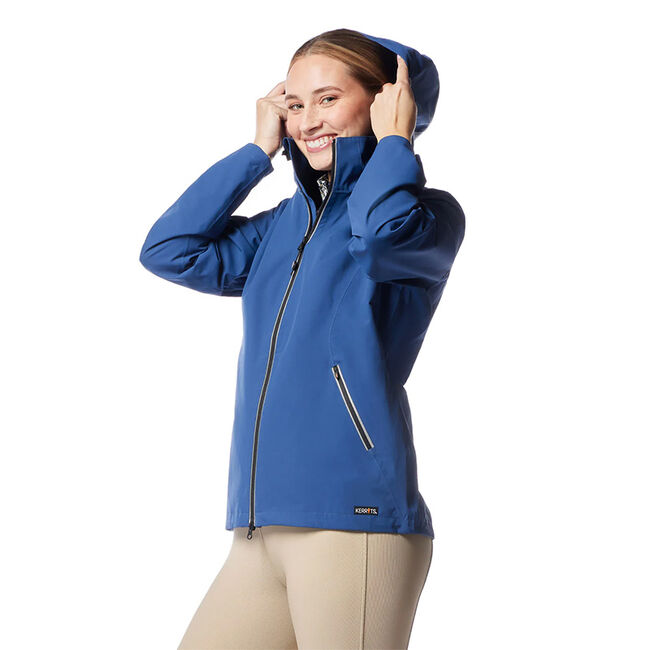 Kerrits Women's Down the Line Waterproof Jacket - True Blue image number null