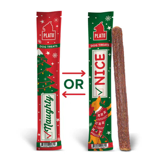 Plato Naughty or Nice Thinkers Dog Treat - Duck Recipe - 0.71 oz image number null