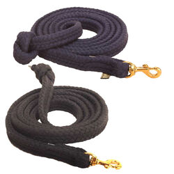 Tory Leather Flat Braided Cotton Lead