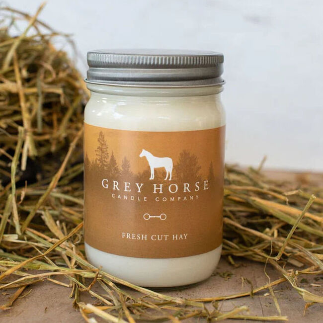 Grey Horse Candle Jar - Fresh Cut Hay image number null