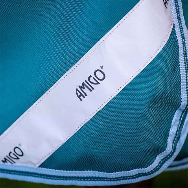 Horseware Amigo Bravo 12 Wug (250g Medium) - Storm Green/Aqua & Turquoise image number null