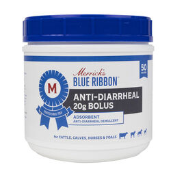 Merrick's Blue Ribbon Anti-Diarrheal 20g Bolus for Cattle and Horses - 50-Count
