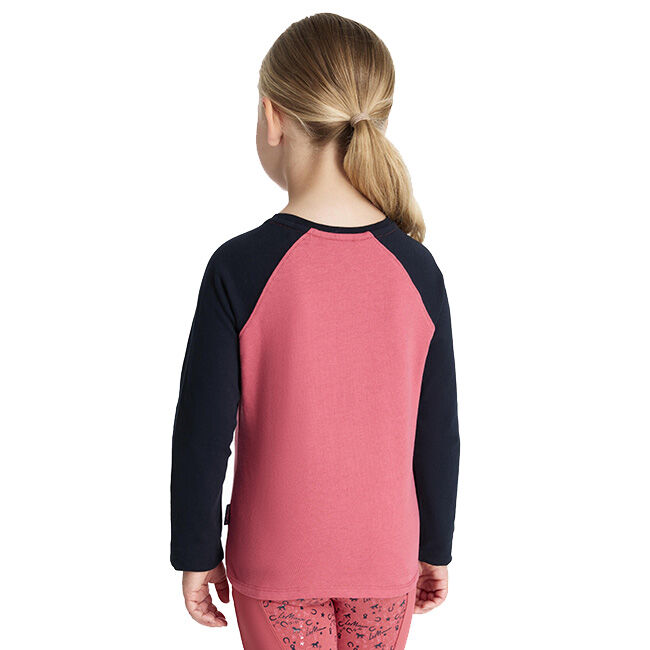 LeMieux Kids' Mini Jamie Chancer Long Sleeve Top - Cranberry image number null