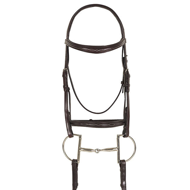 Ovation Breed Collection Fancy Stitched Raised Padded Bridle image number null