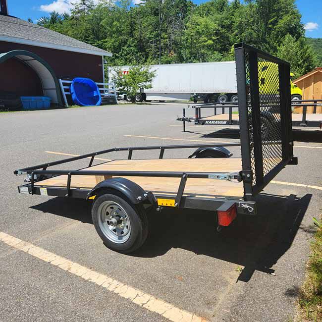 Karavan 5' x 8' Steel Utility Trailer with Slide Rail image number null