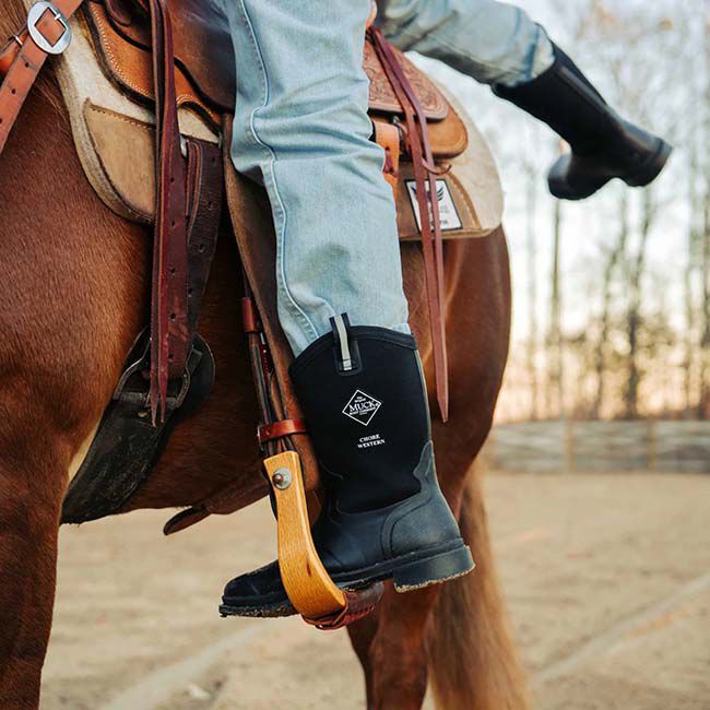 Muck Boot Company Women's Western Chore Boots - Black image number null