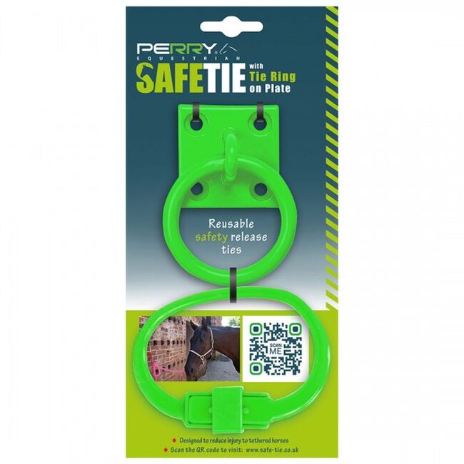 Perry Equestrian SafeTies with Tie Ring & Plate - Green image number null