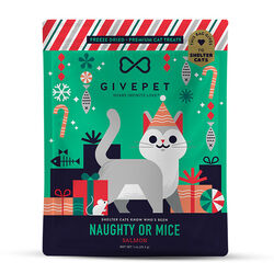 GivePet Holiday Cat Treats - Naughty or Mice - Freeze-Dried Salmon Recipe - 1 oz