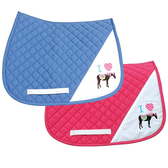 TuffRider I Heart Pony Saddle Pad image number null