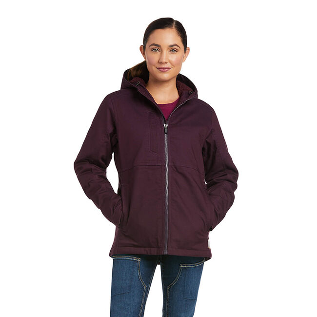 Ariat Women's Rebar DuraCanvas Insulated Jacket - Plum Perfect image number null