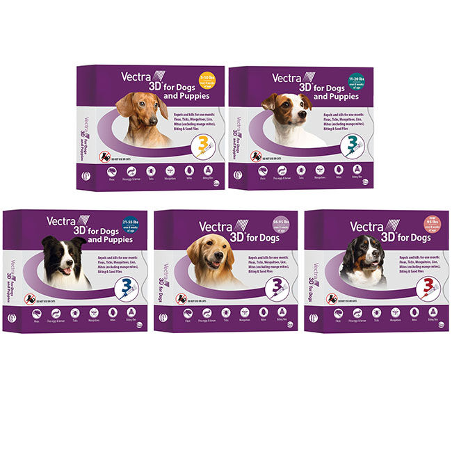 Vectra 3D Flea Tick Spot Treatment for Dogs The Cheshire Horse