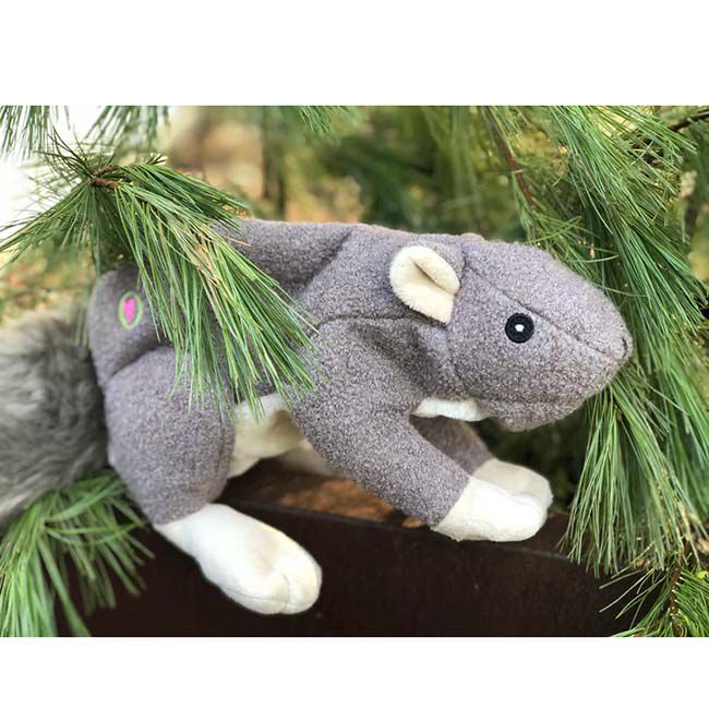 HuggleHounds Feller Squirrel Plush Dog Toy image number null