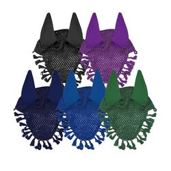 Horse Fare Pony Crochet Ear Net with Tassels