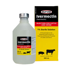 Durvet Ivermectin 1% Injectable - 500mL