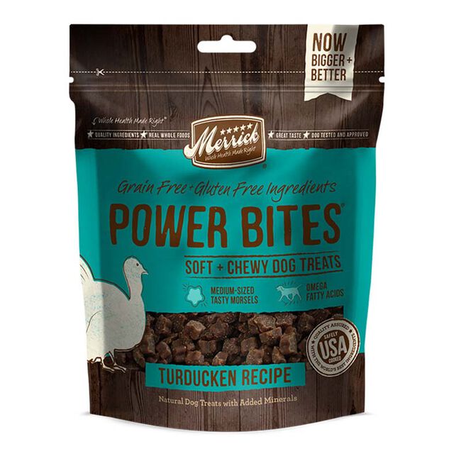 Merrick Power Bites Dog Treats - Turducken Recipe - 6 oz image number null