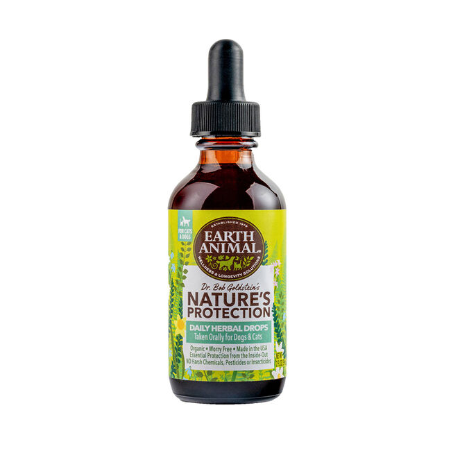 Earth Animal Nature's Protection Flea & Tick Daily Herbal Drops for Cats & Dogs image number null