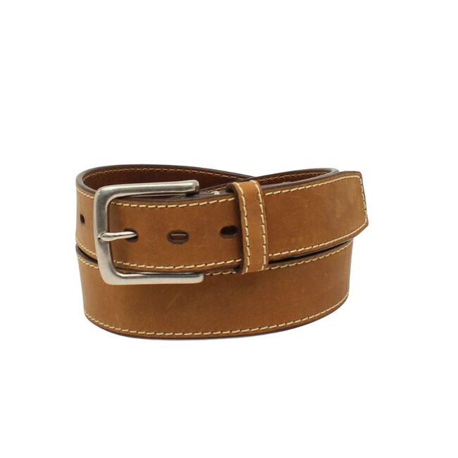 Ariat Men's Wide Embossed Logo Belt - Medium Brown image number null