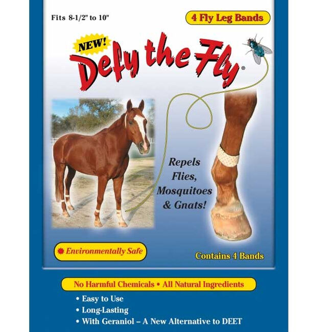 Defy The Fly Equine Fly Leg Bands (Set of 4) image number null