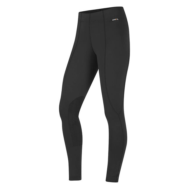 Kerrits Women's Flow Rise Knee Patch Performance Tight - Black - Closeout image number null