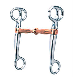 Weaver Equine Tom Thumb Copper Mouth Snaffle Bit