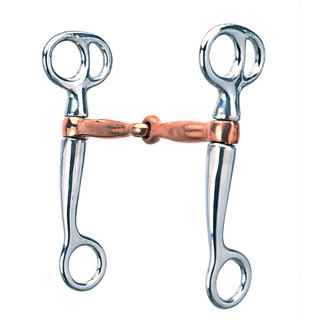 Weaver Equine Tom Thumb Copper Mouth Snaffle Bit image number null