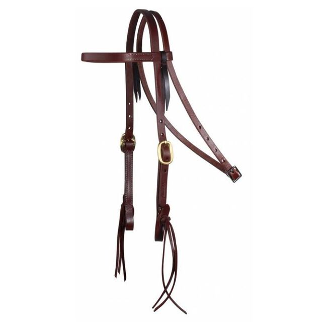Professional's Choice Quick Change Knot Browband Headstall - Heavy Oil image number null