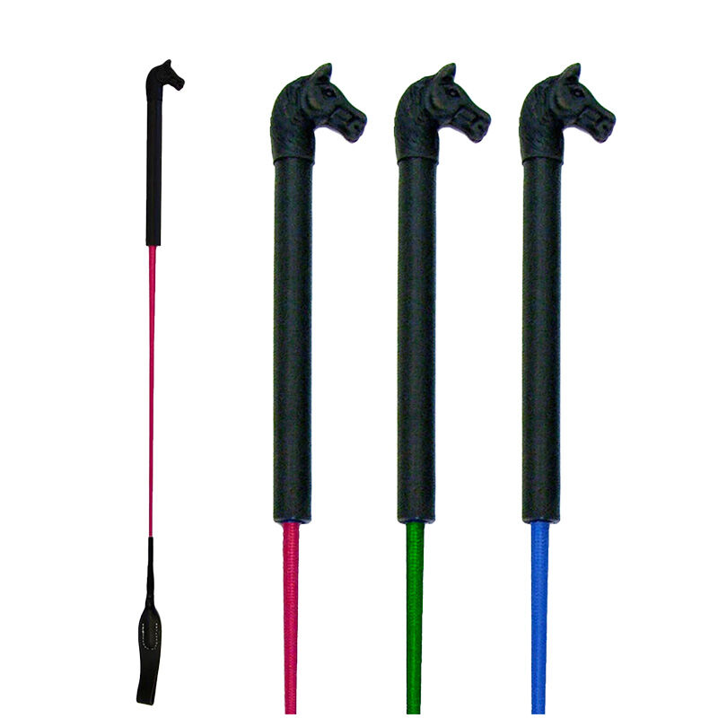 Intrepid International Horse Head Handle Riding Crop | The